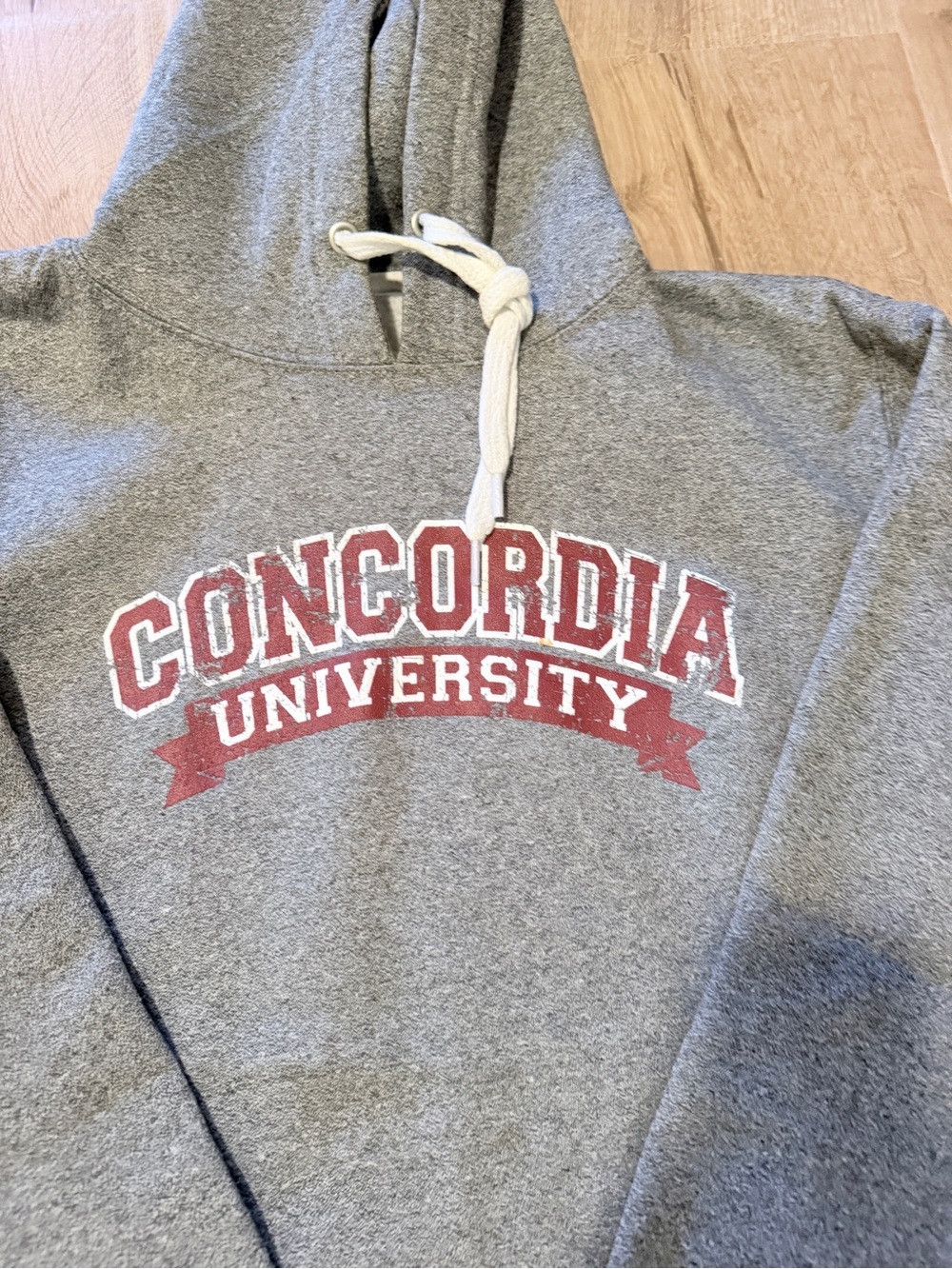 Men's Gray Hooded Sweatshirt